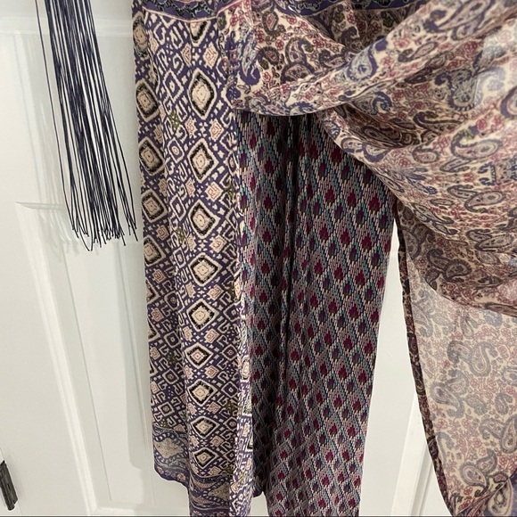 Anthropologie One September Purple Paisley Maxi Dress - Picture 7 of 11